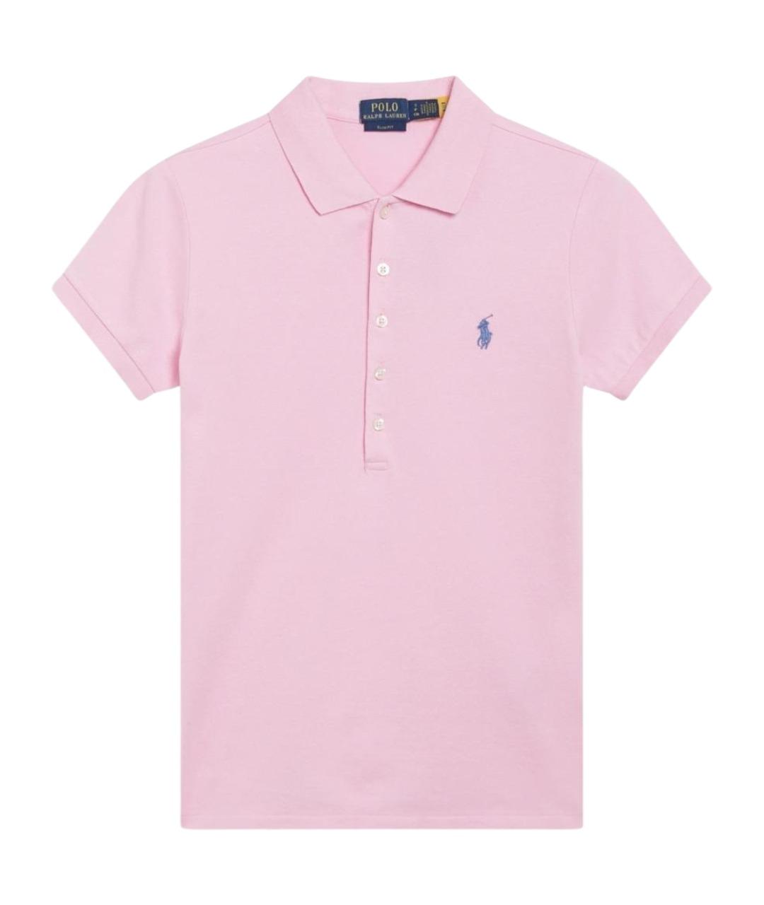 POLO RALPH LAUREN Розовая хлопковая футболка, фото 1