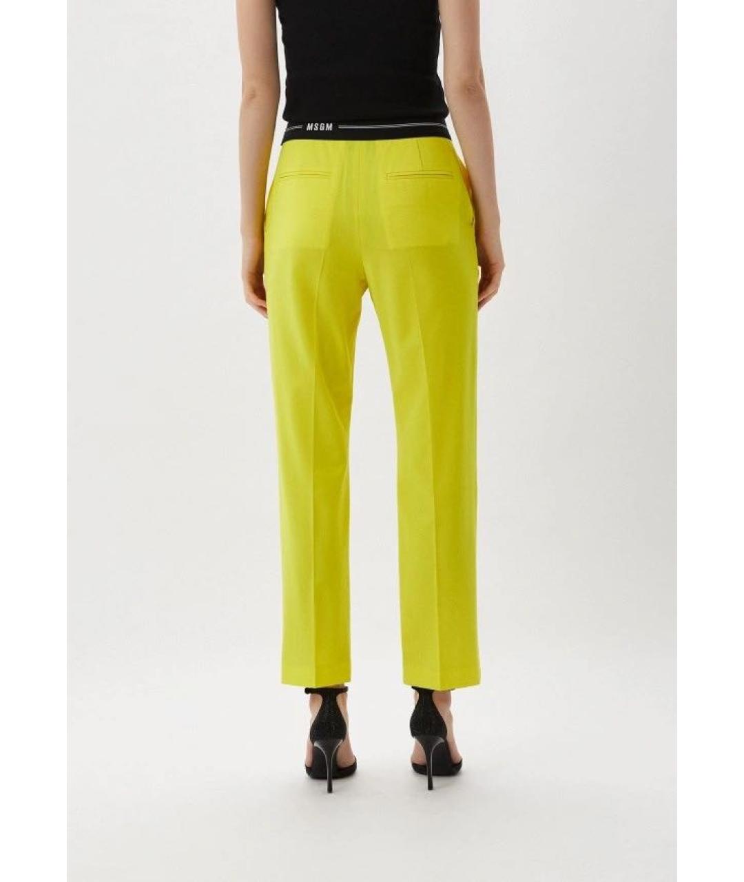 MSGM Желтый шерстяной костюм с брюками, фото 5