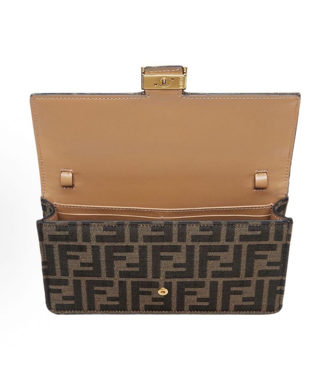 FENDI Коричневая сумка через плечо, фото 3