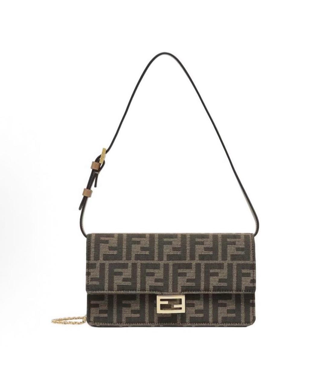 FENDI Коричневая сумка через плечо, фото 9