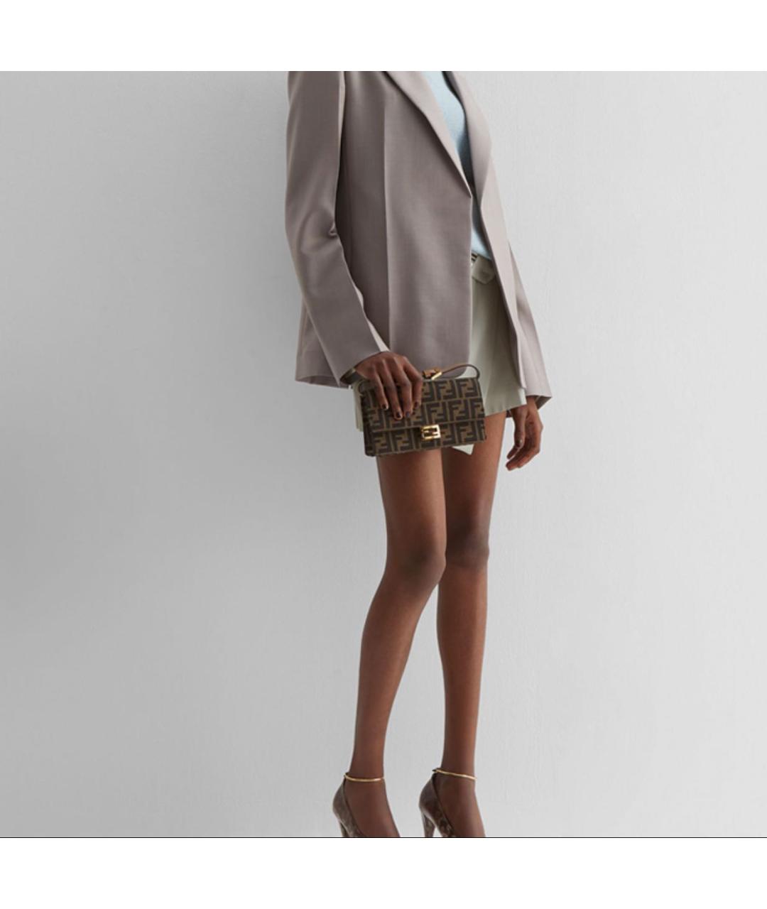 FENDI Коричневая сумка через плечо, фото 4