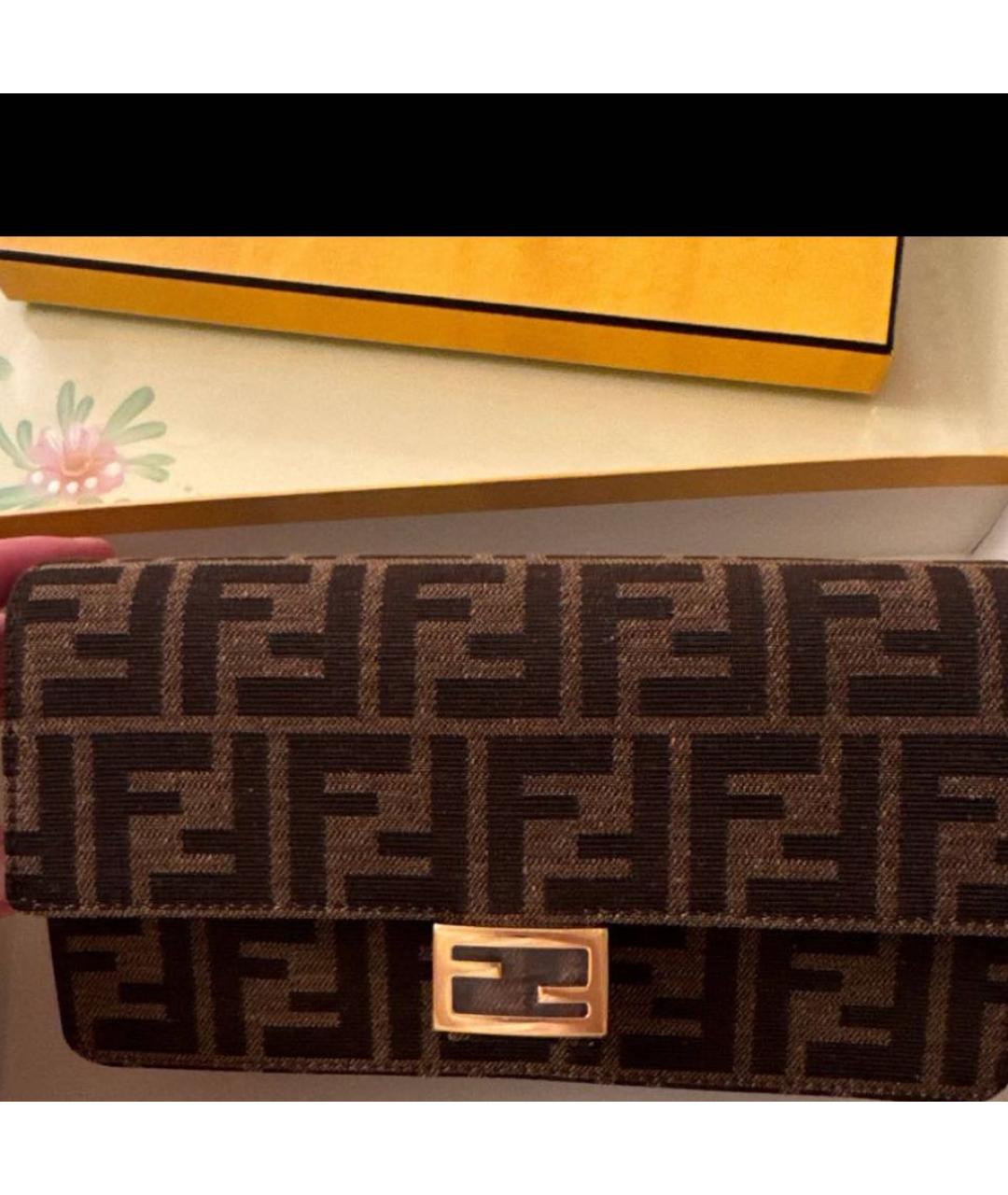 FENDI Коричневая сумка через плечо, фото 5