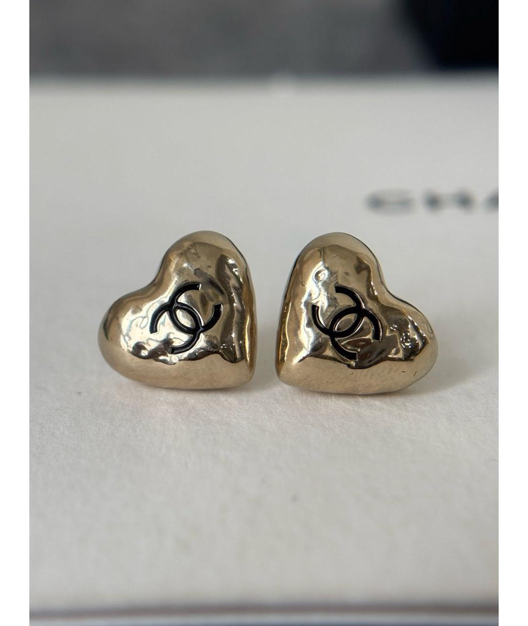 CHANEL Золотые серьги, фото 5