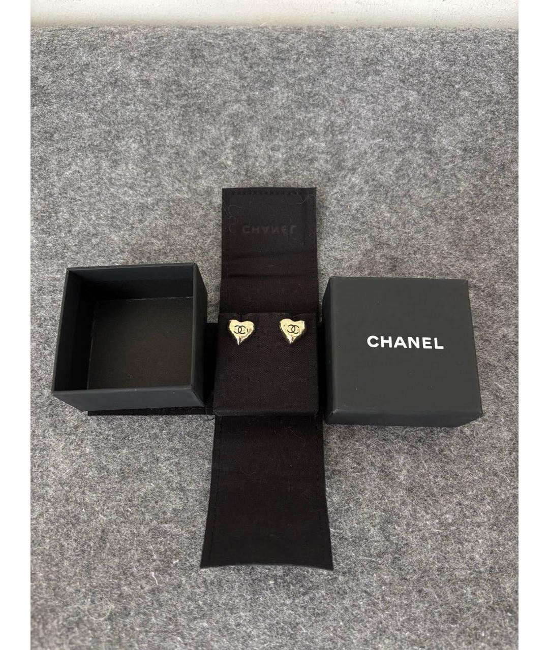 CHANEL Золотые серьги, фото 4