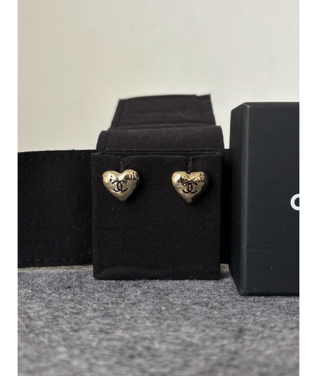 CHANEL Золотые серьги, фото 9