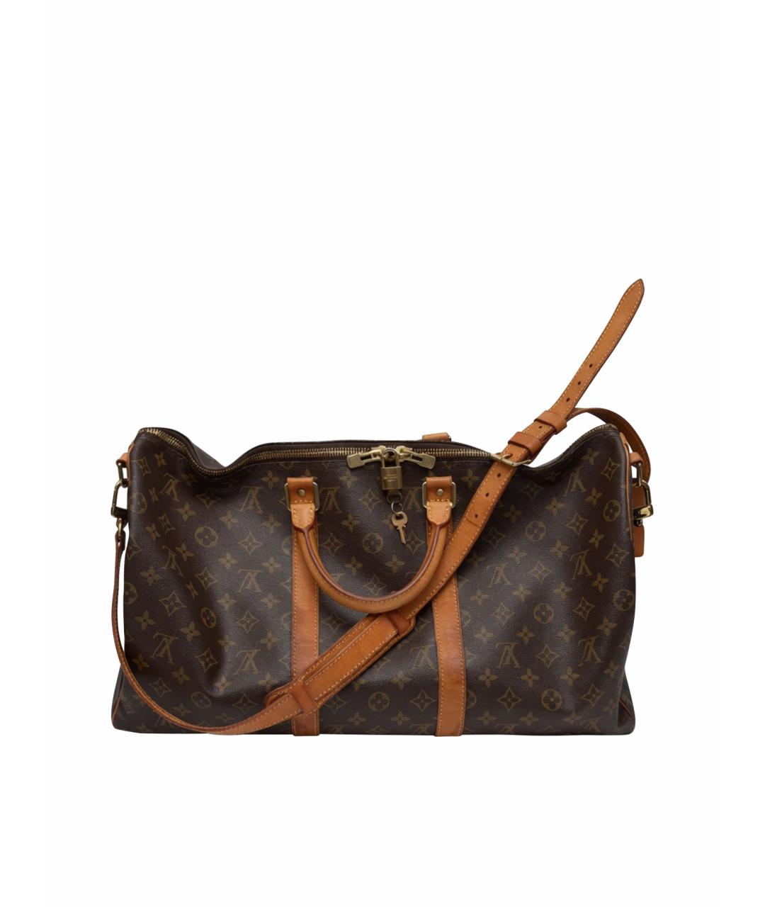 LOUIS VUITTON Коричневая дорожная/спортивная сумка из искусственной кожи, фото 1