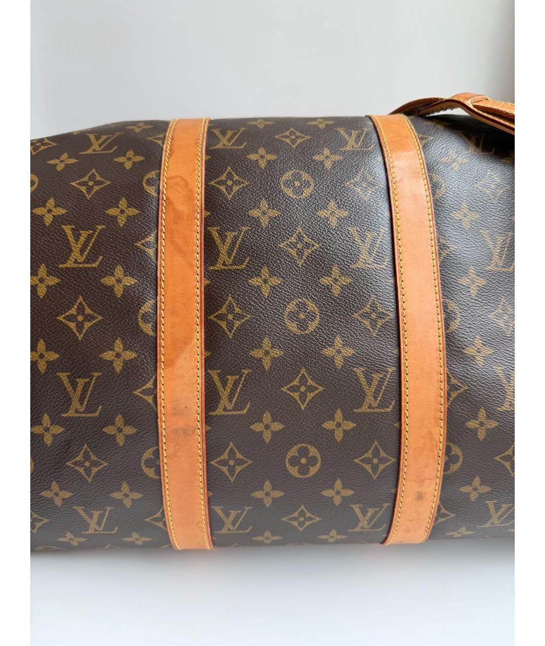LOUIS VUITTON Коричневая дорожная/спортивная сумка из искусственной кожи, фото 3