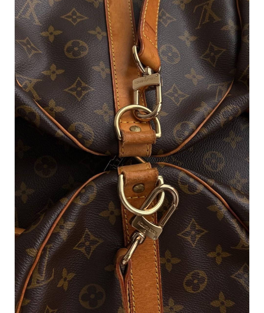 LOUIS VUITTON Коричневая дорожная/спортивная сумка из искусственной кожи, фото 8