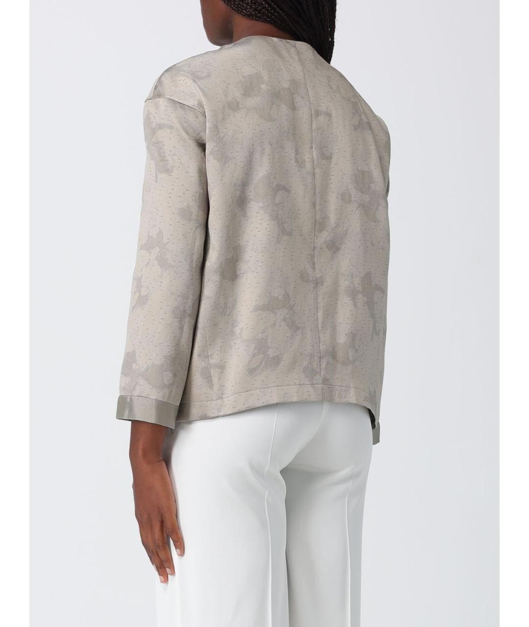 EMPORIO ARMANI Серый полиэстеровый жакет/пиджак, фото 2