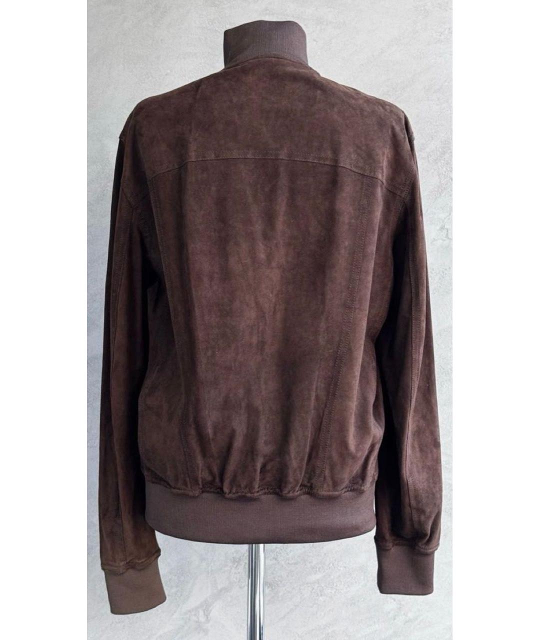 P.A.R.O.S.H. Коричневая замшевая куртка, фото 2