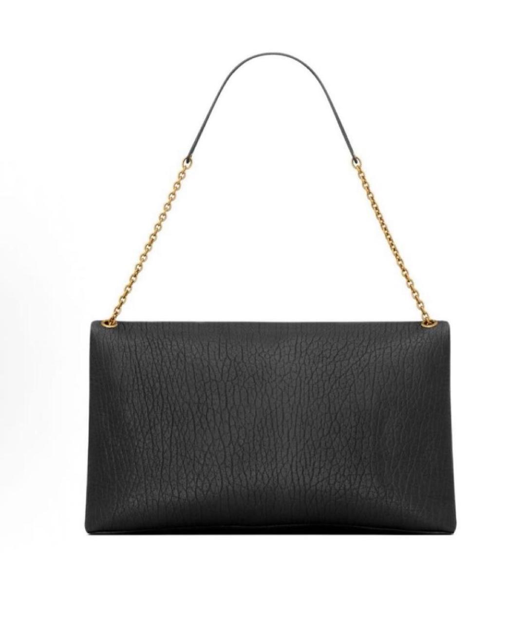SAINT LAURENT Черная кожаная сумка через плечо, фото 4