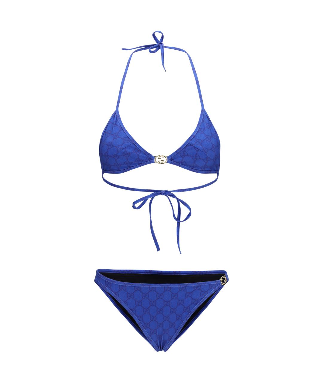 GUCCI Синий полиамидовый купальник, фото 1