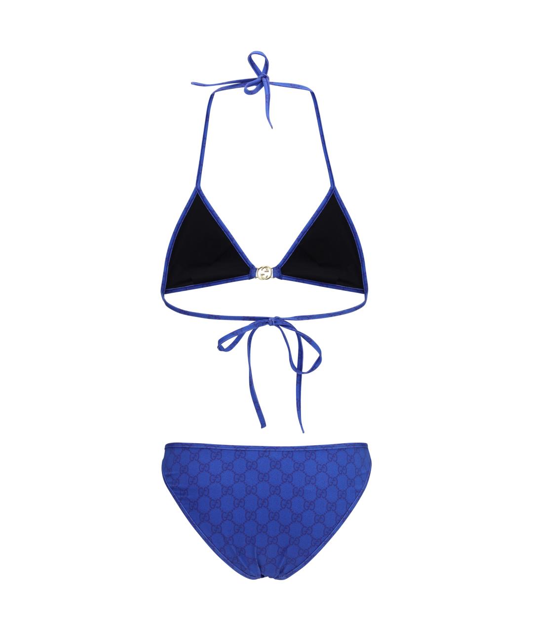GUCCI Синий полиамидовый купальник, фото 2