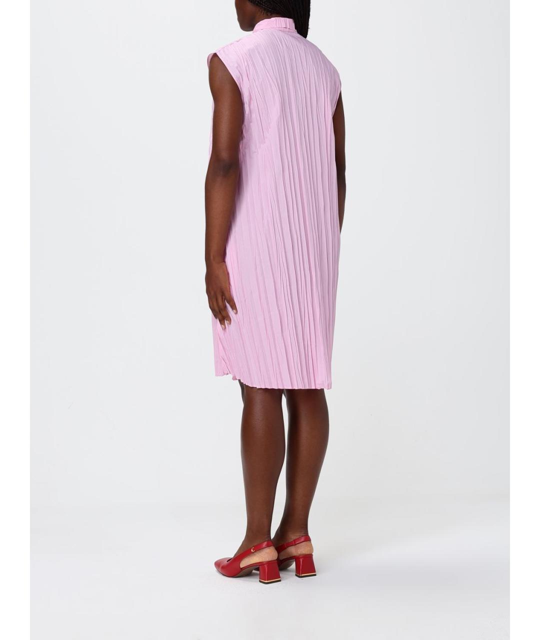 MOSCHINO Розовое полиэстеровое платье, фото 2