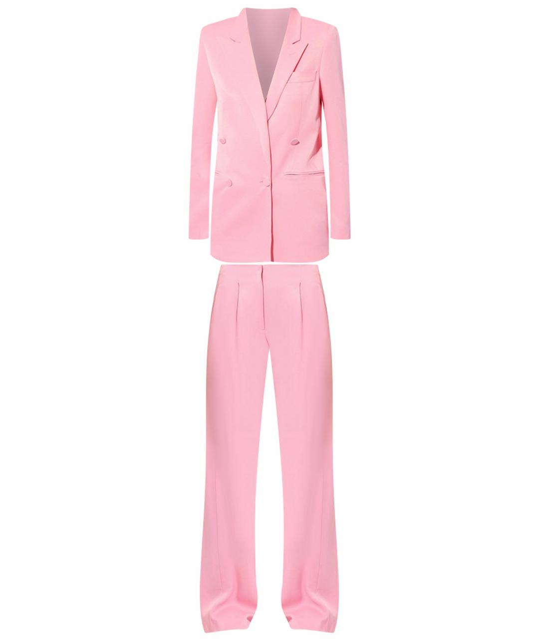 MSGM Розовый вискозный костюм с брюками, фото 9