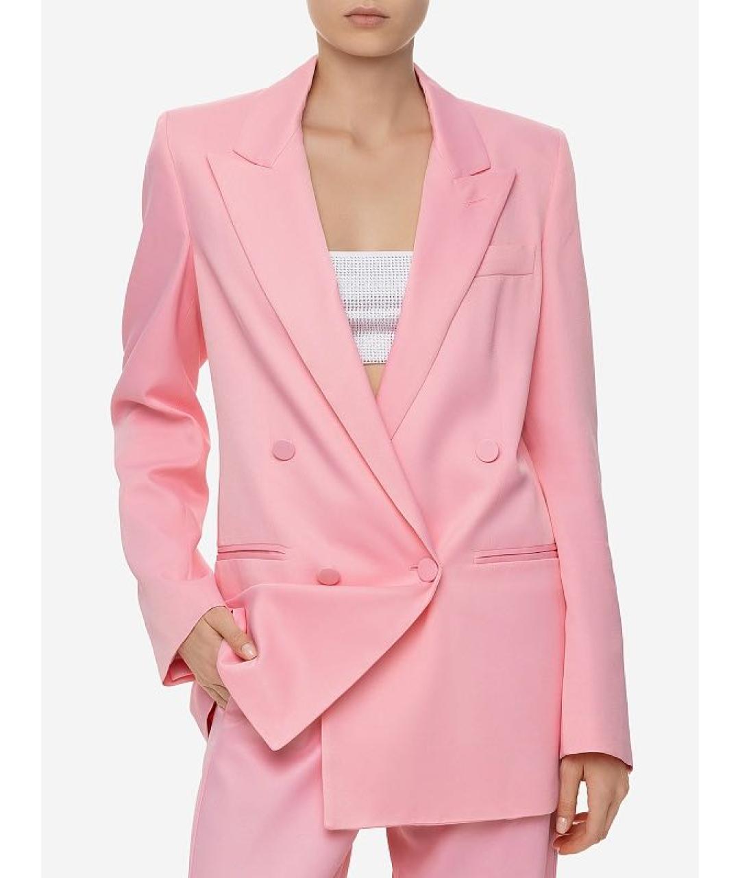 MSGM Розовый вискозный костюм с брюками, фото 3