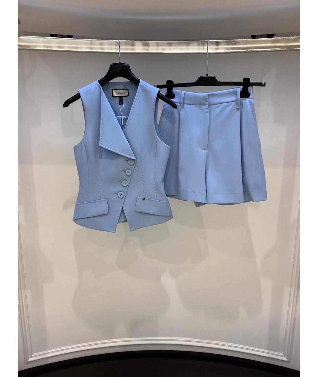 NISSA Голубой костюм с брюками, фото 3