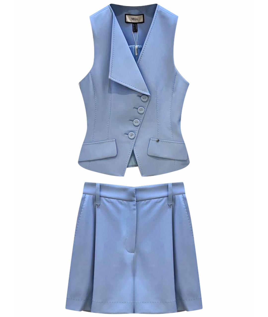 NISSA Голубой костюм с брюками, фото 1