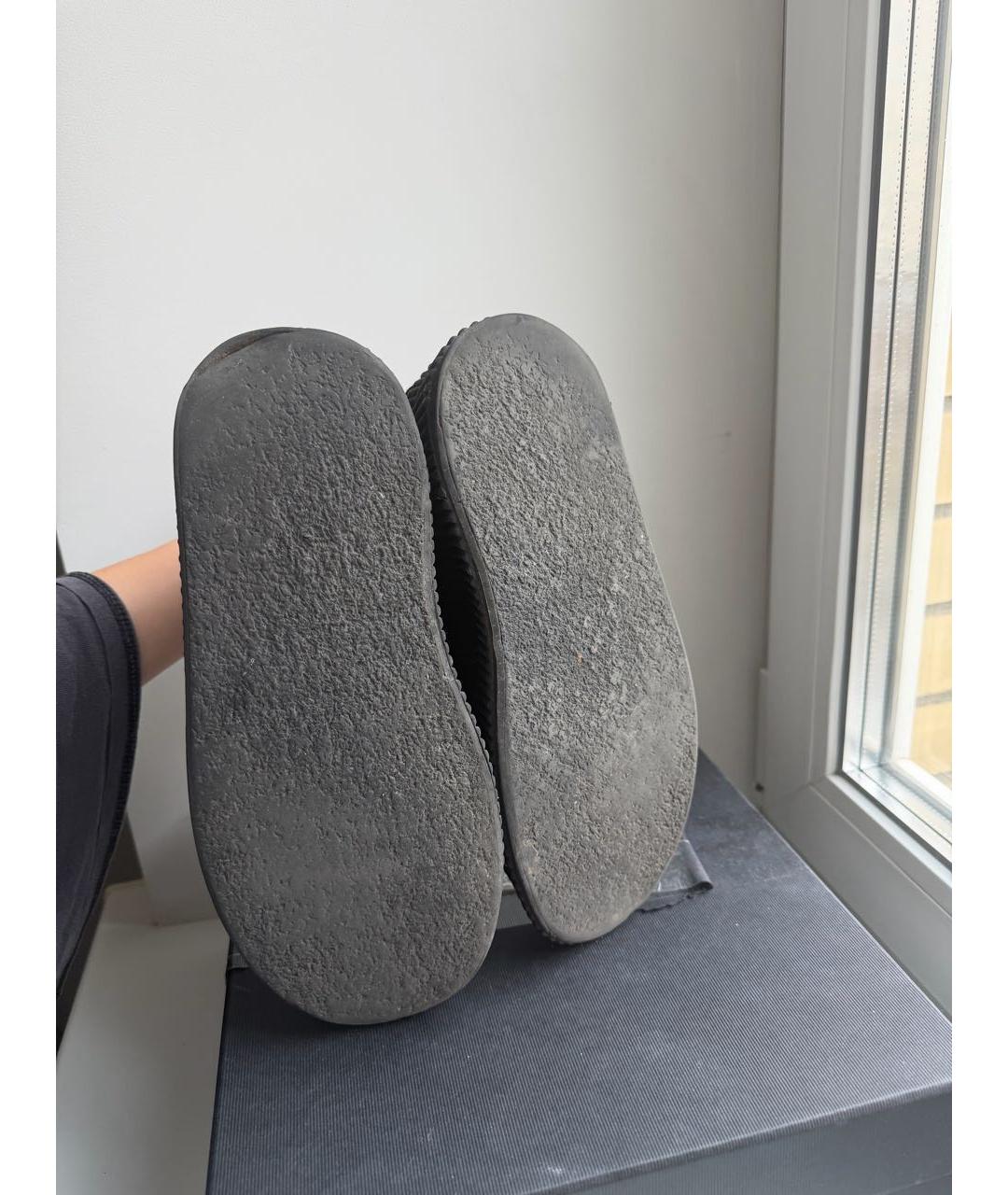 JIL SANDER Черные кожаные ботинки, фото 4