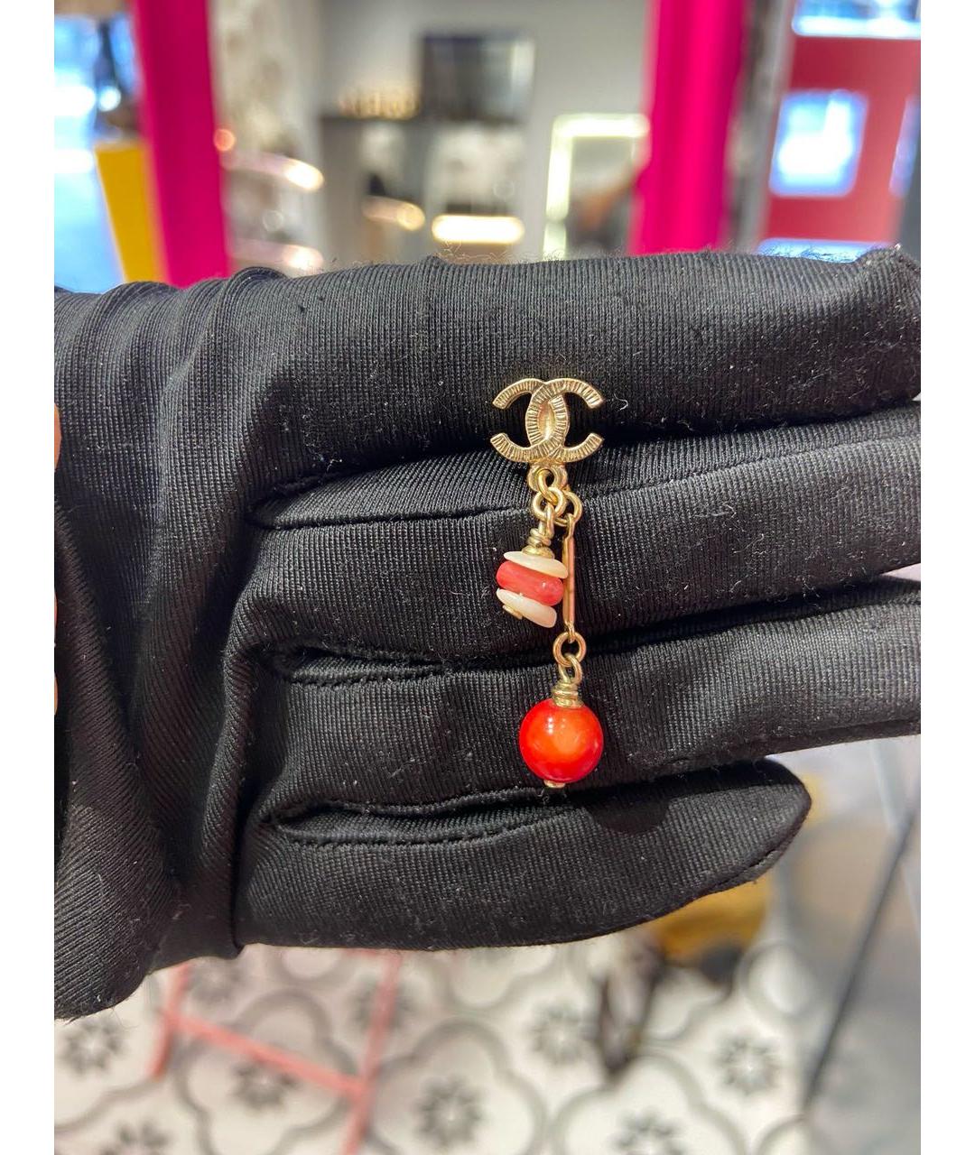 CHANEL Золотые серьги, фото 6