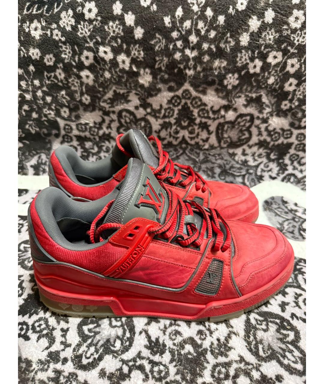 LOUIS VUITTON Красные кроссовки, фото 2