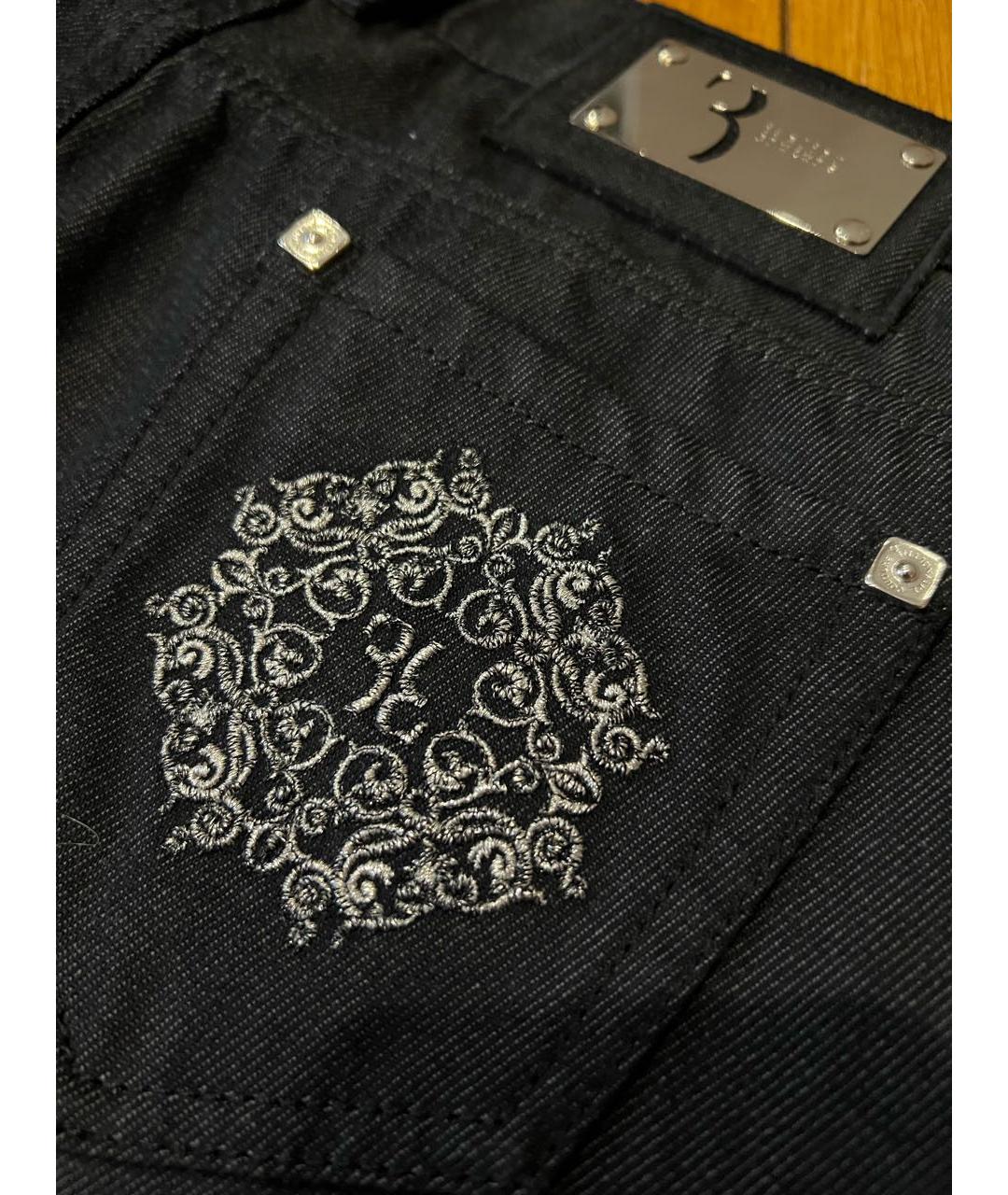 BILLIONAIRE Темно-синие хлопко-кашемировые джинсы скинни, фото 3