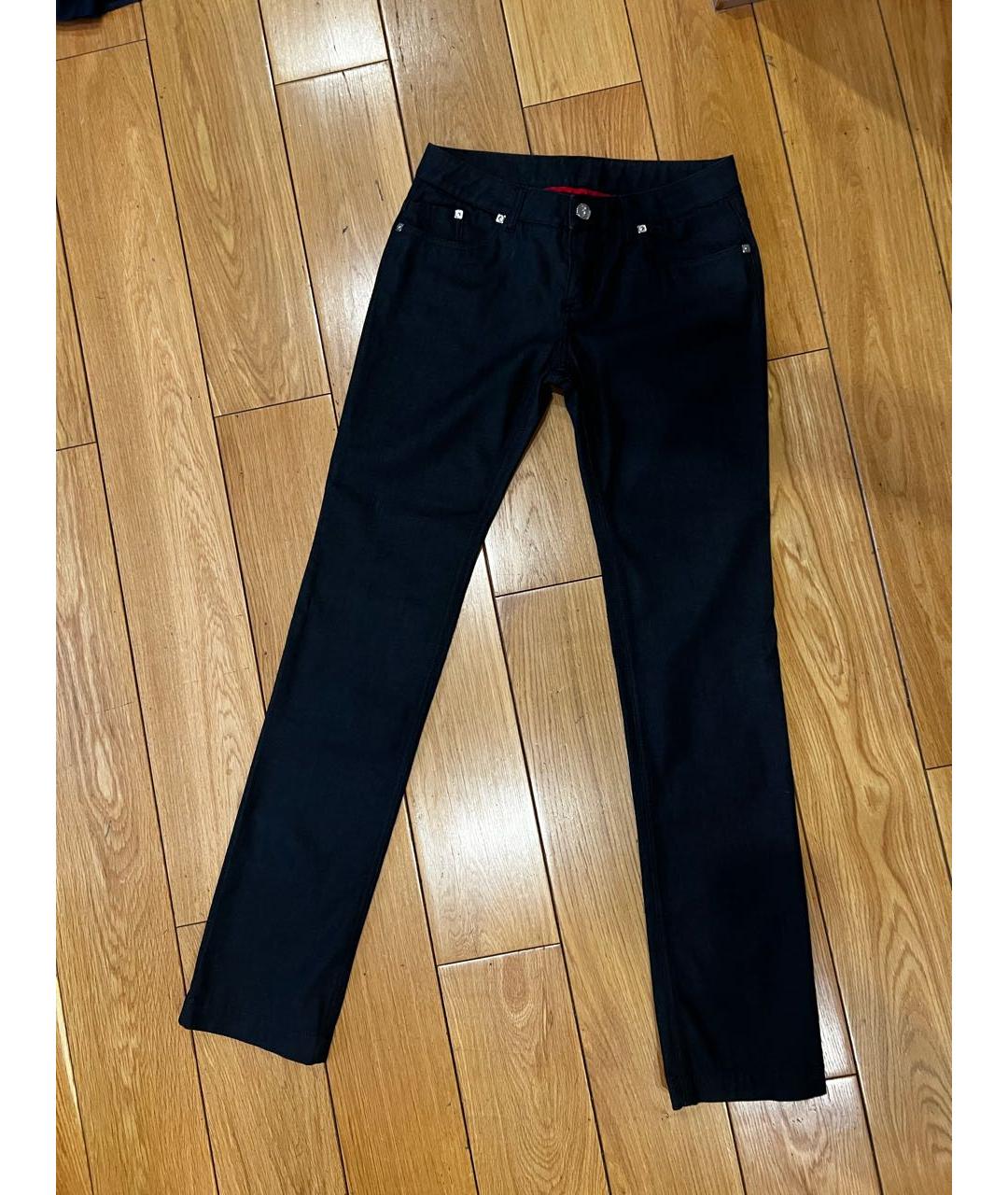 BILLIONAIRE Темно-синие хлопко-кашемировые джинсы скинни, фото 8