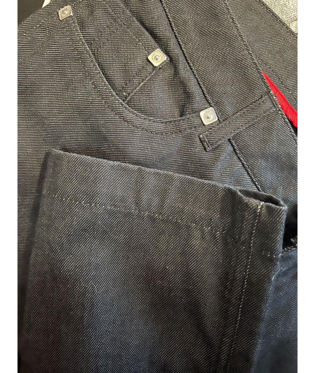 BILLIONAIRE Темно-синие хлопко-кашемировые джинсы скинни, фото 7