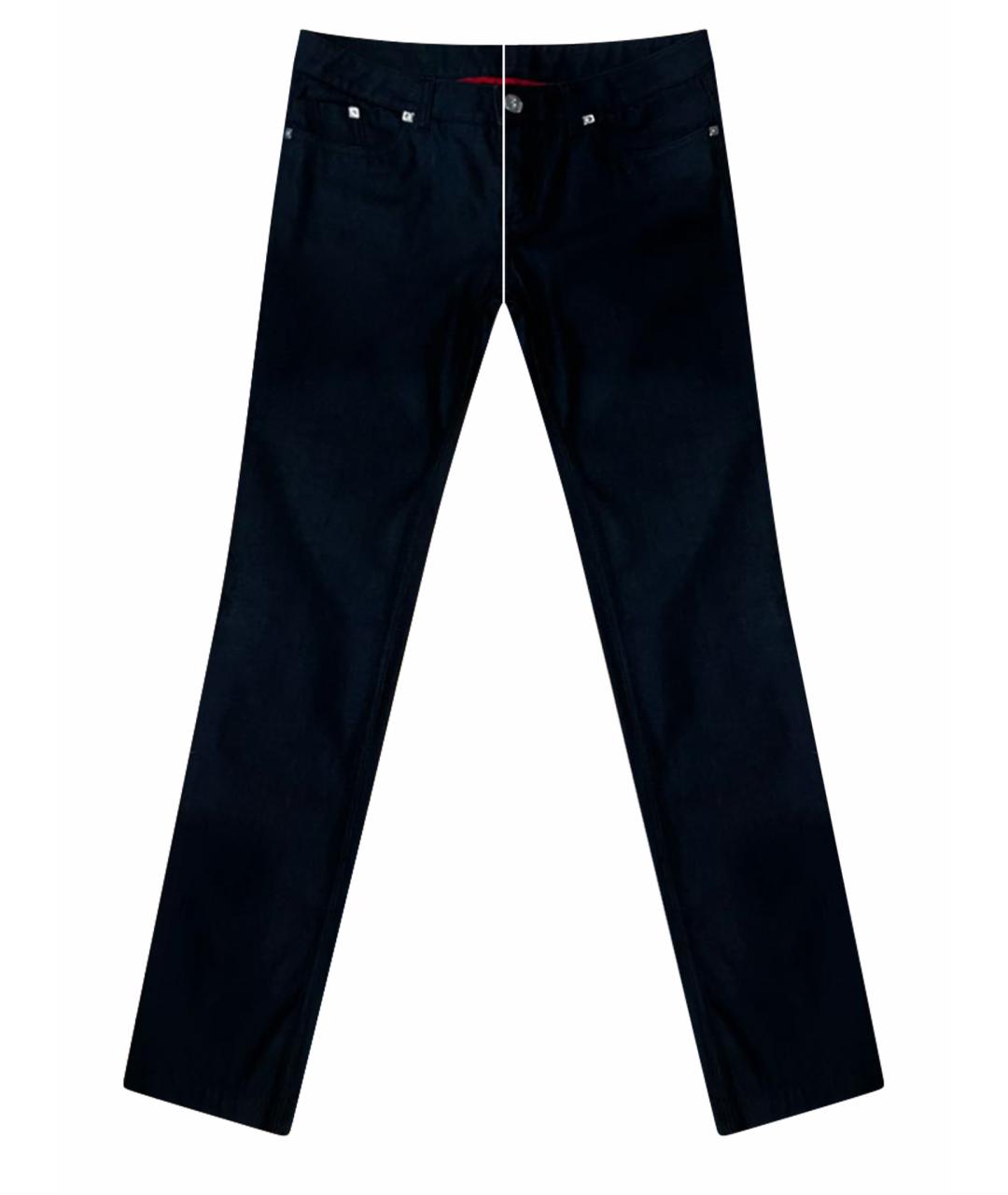 BILLIONAIRE Темно-синие хлопко-кашемировые джинсы скинни, фото 1