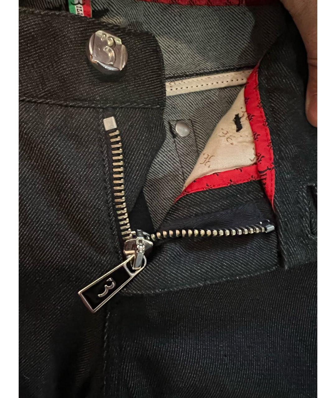 BILLIONAIRE Темно-синие хлопко-кашемировые джинсы скинни, фото 4