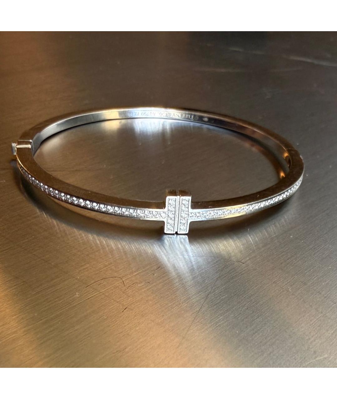 TIFFANY&CO Серебрянный браслет из белого золота, фото 2
