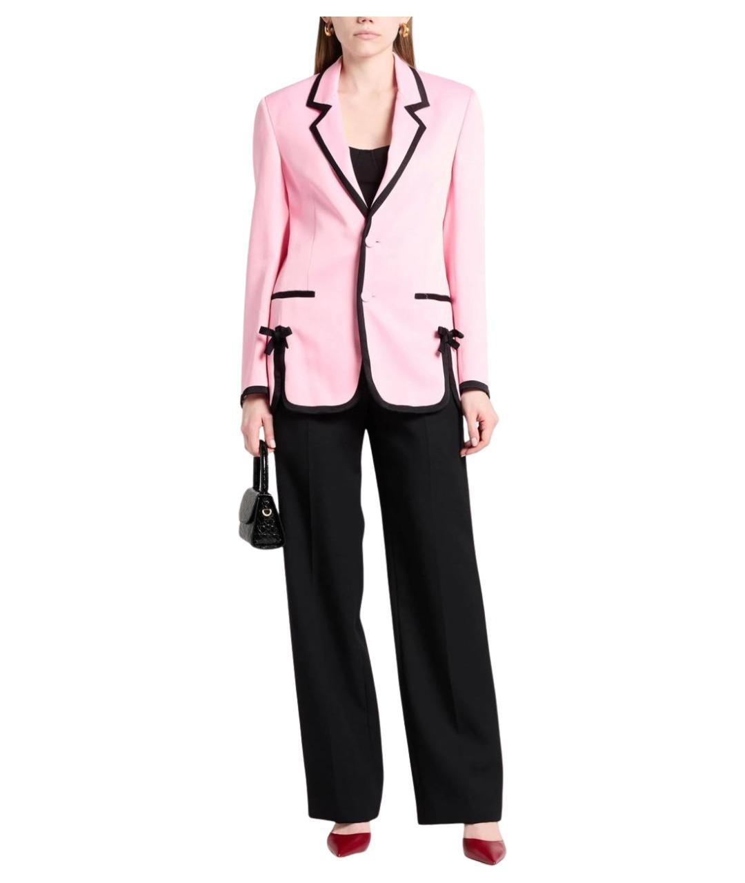 MSGM Розовый вискозный жакет/пиджак, фото 1