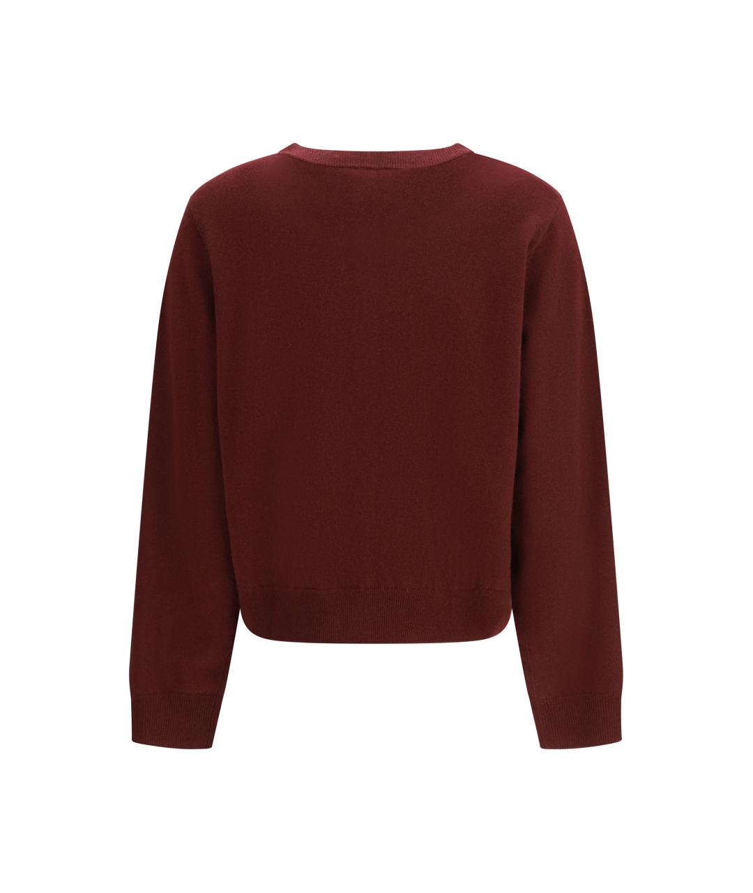 WEEKEND MAX MARA Бордовый шерстяной кардиган, фото 2