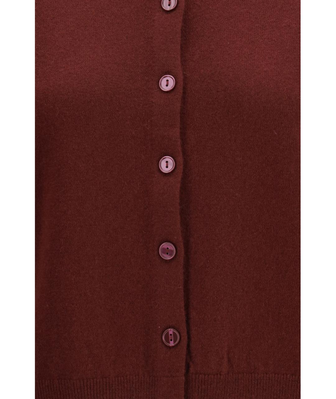 WEEKEND MAX MARA Бордовый шерстяной кардиган, фото 3