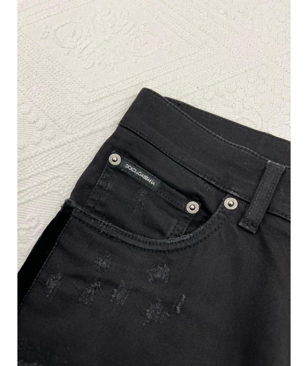 DOLCE&GABBANA Черные прямые джинсы, фото 8