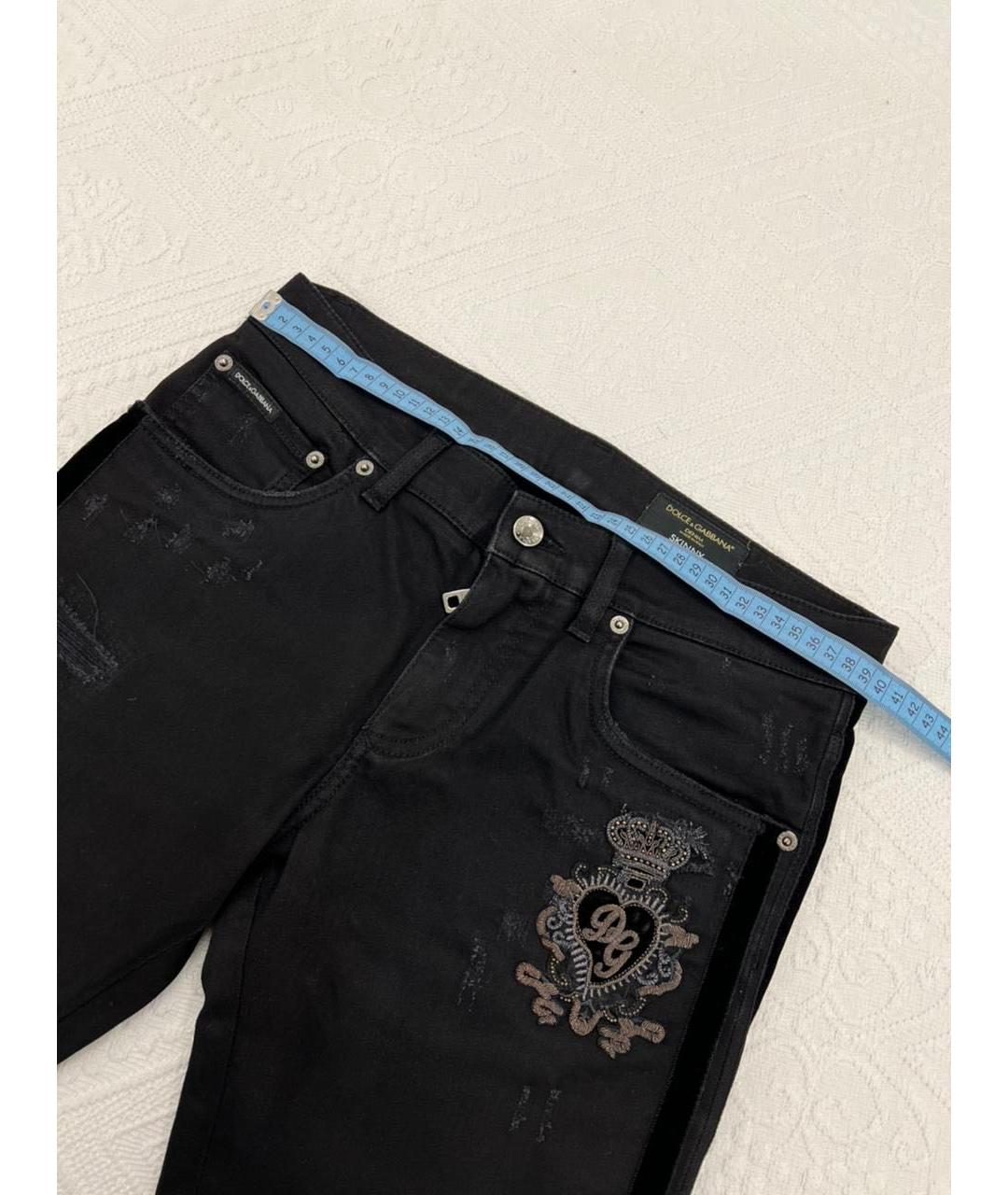 DOLCE&GABBANA Черные прямые джинсы, фото 6