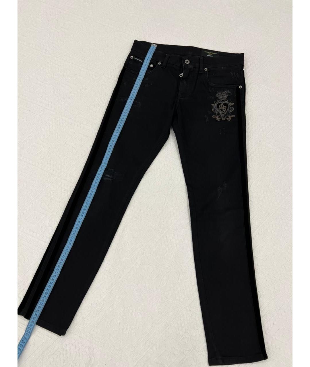 DOLCE&GABBANA Черные прямые джинсы, фото 5