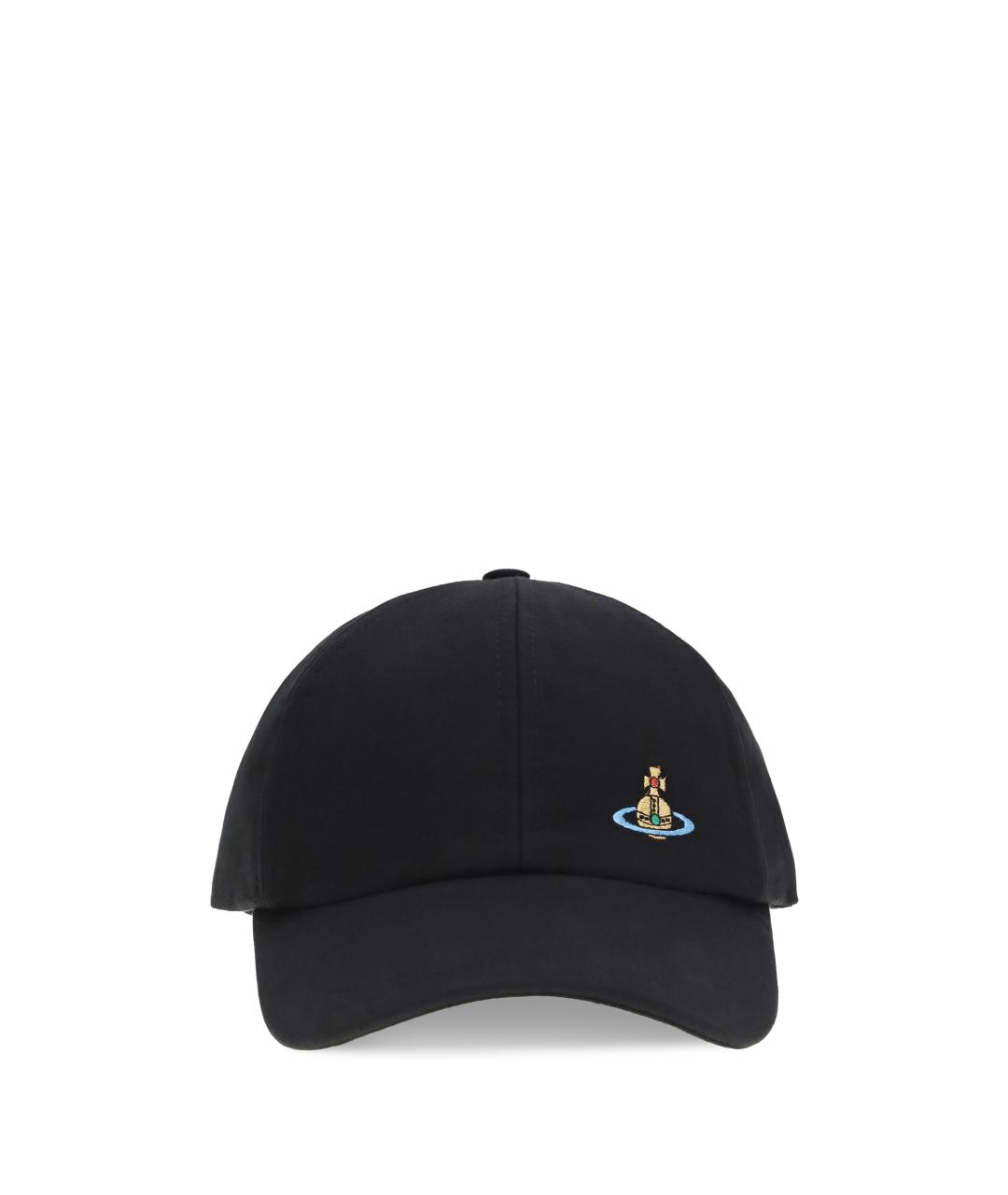 VIVIENNE WESTWOOD Черная хлопковая кепка, фото 1