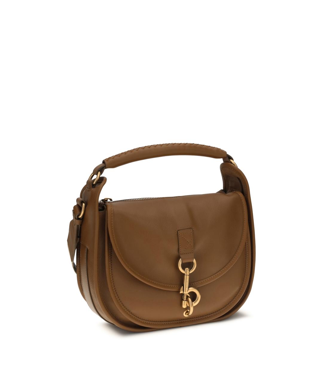 BURBERRY Коричневая кожаная сумка через плечо, фото 2