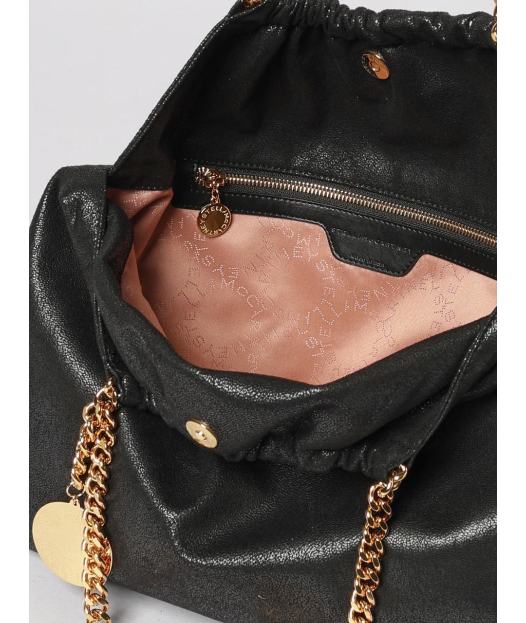 STELLA MCCARTNEY Черная синтетическая сумка через плечо, фото 5
