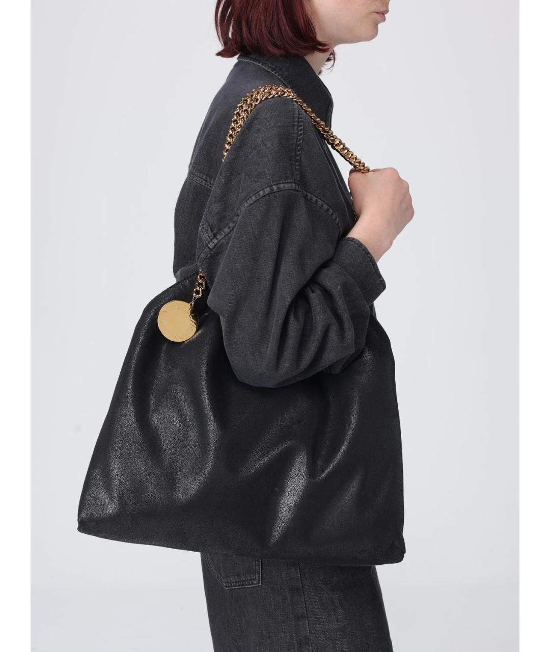 STELLA MCCARTNEY Черная синтетическая сумка через плечо, фото 2