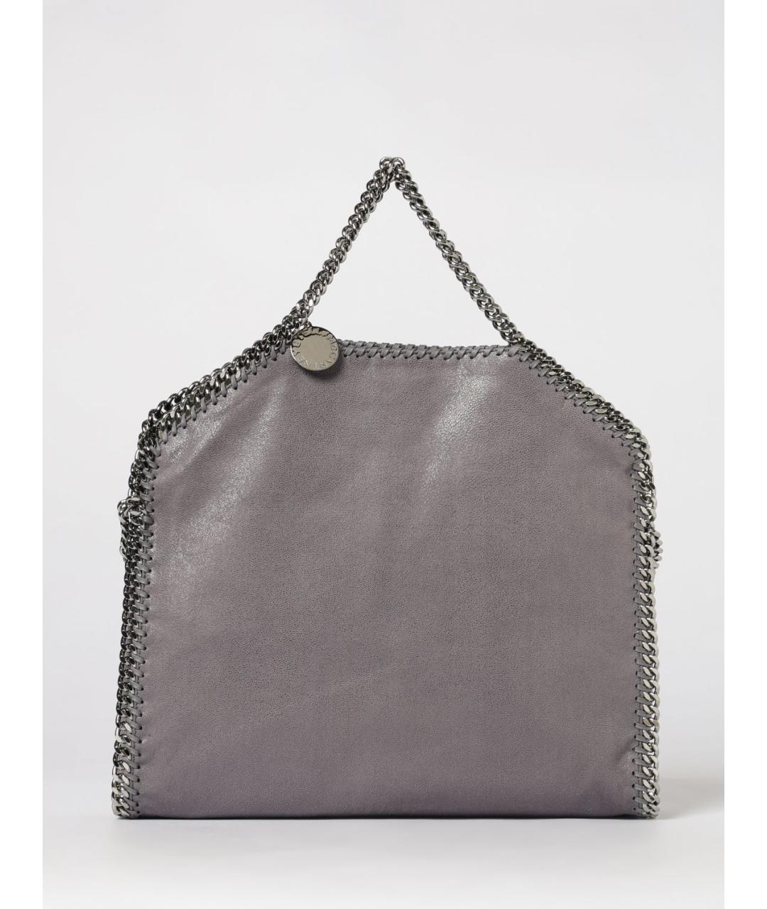 STELLA MCCARTNEY Серая синтетическая сумка тоут, фото 6
