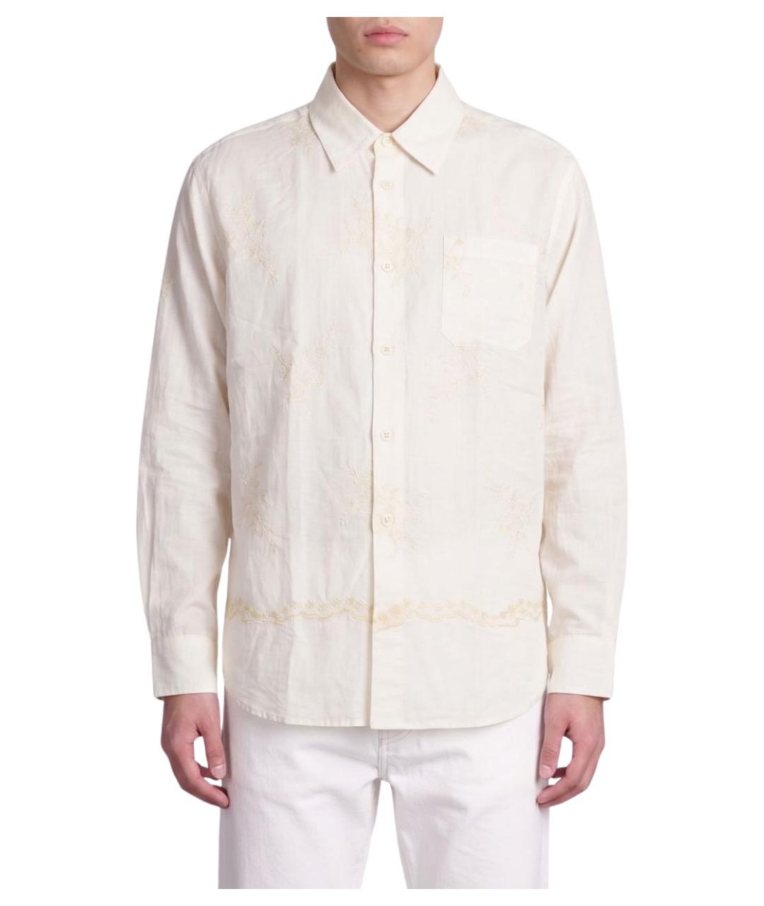 OUR LEGACY Белая хлопковая кэжуал рубашка, фото 1