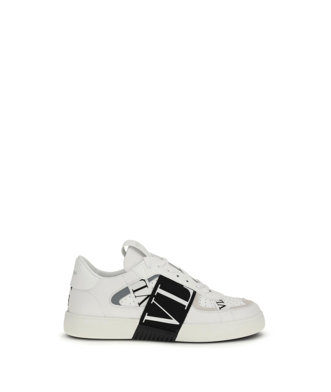 VALENTINO Белые кожаные низкие кроссовки / кеды, фото 1