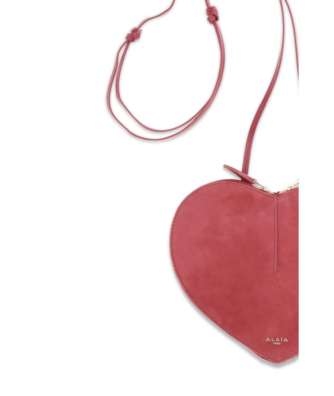 ALAIA Розовая замшевая сумка через плечо, фото 3