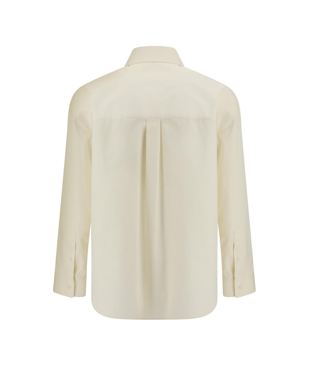 LOEWE Бежевая хлопковая классическая рубашка, фото 2