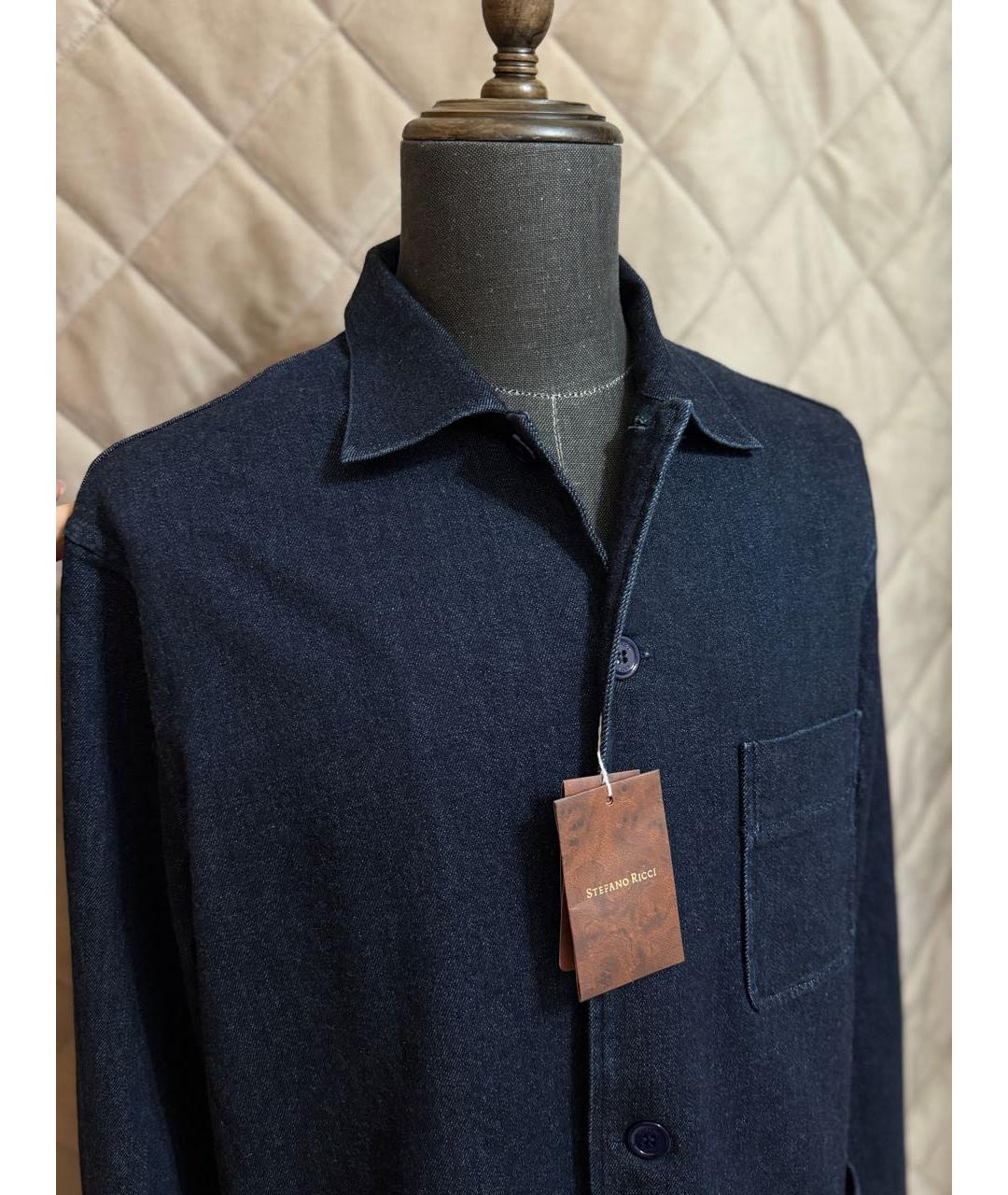 STEFANO RICCI Темно-синий пиджак, фото 4
