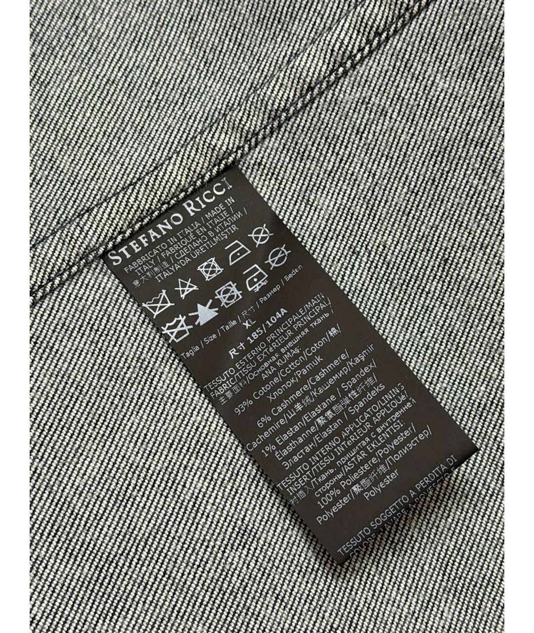 STEFANO RICCI Темно-синий пиджак, фото 8