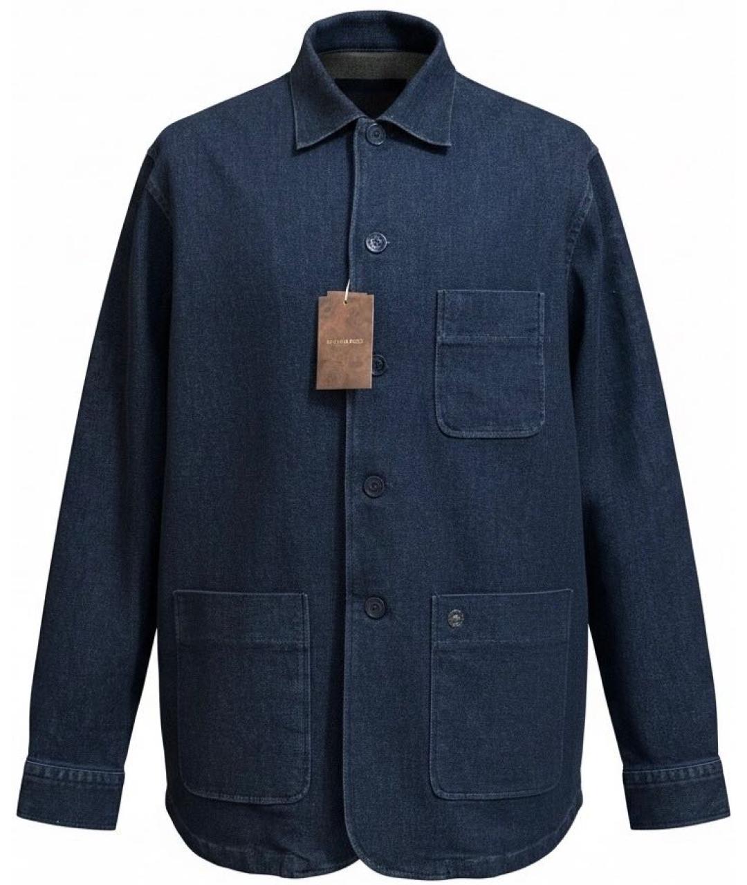 STEFANO RICCI Темно-синий пиджак, фото 9