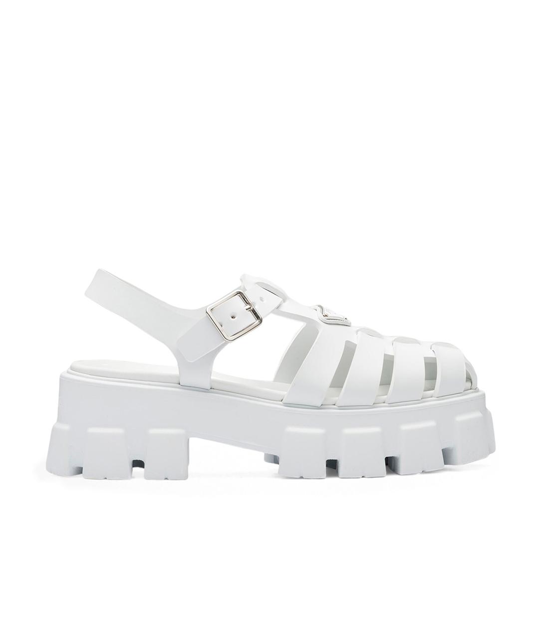 PRADA Белые босоножки, фото 10